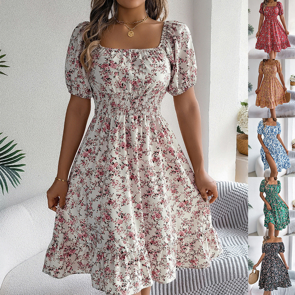 Elena™ | Floral Summer Dress with Playful Ruffles