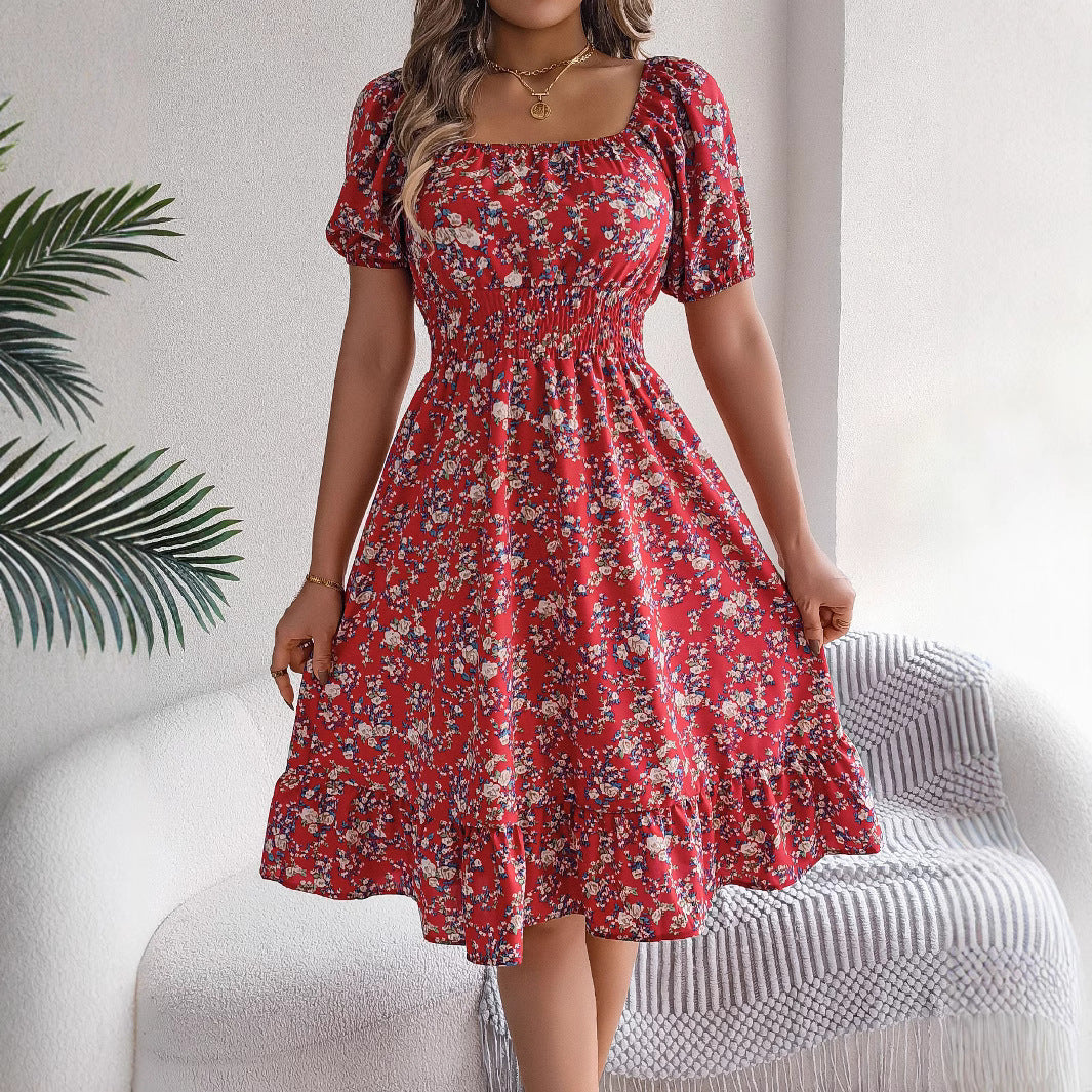 Elena™ | Floral Summer Dress with Playful Ruffles